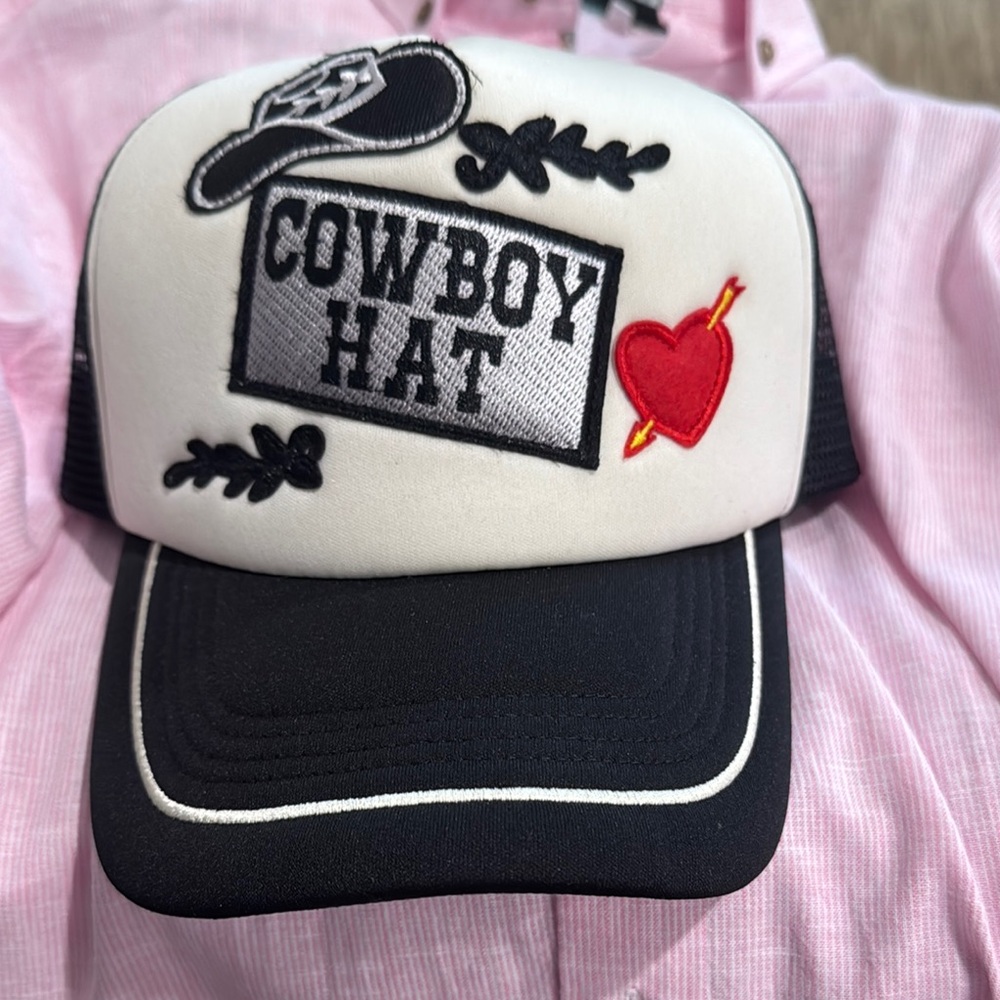 STYLISH cowboy hat cap, trucker style, brand new